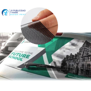 Microperforated Vehicle Window Graphics
